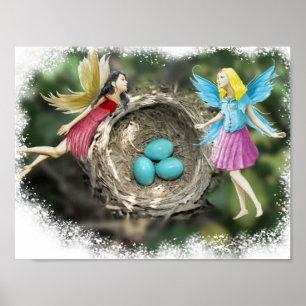 Baumfairies am Robiner Nest Poster