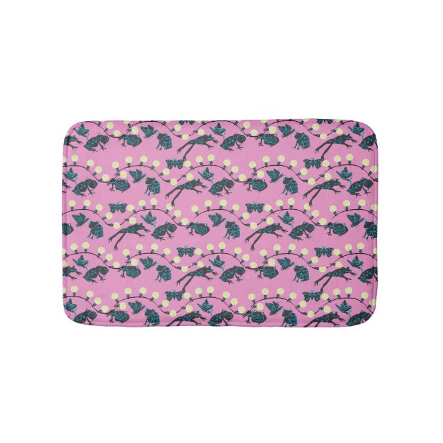 Baumfrosch-Café Pink Badematte (Vorderseite)