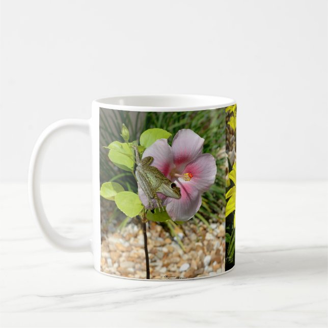 Baumfrösche Hibiskus Blume Tasse (Links)