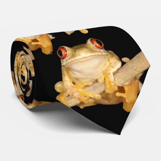 Baumfroschkrawatte Krawatte (Gerollt)