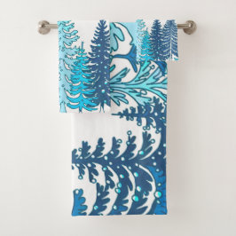 Baumhandtücher 2 badhandtuch set