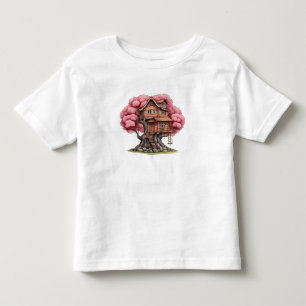 Baumhaus in Kirschbaum Kleinkind T-shirt
