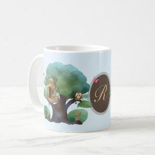 Baumhaus, personalisiert kaffeetasse