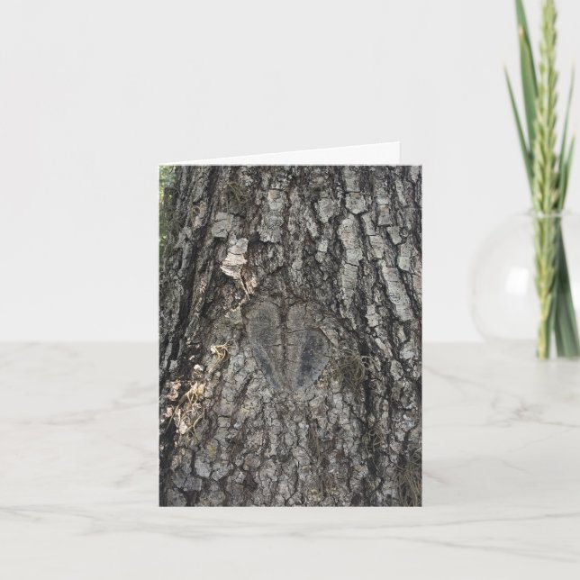 Baumherzen-notecard #1 karte (Vorderseite)