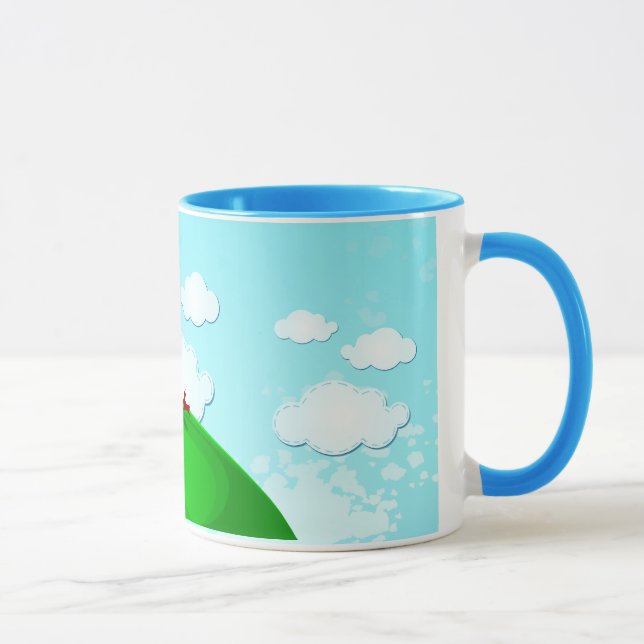 Baumhintergrund, Tasse (Rechts)