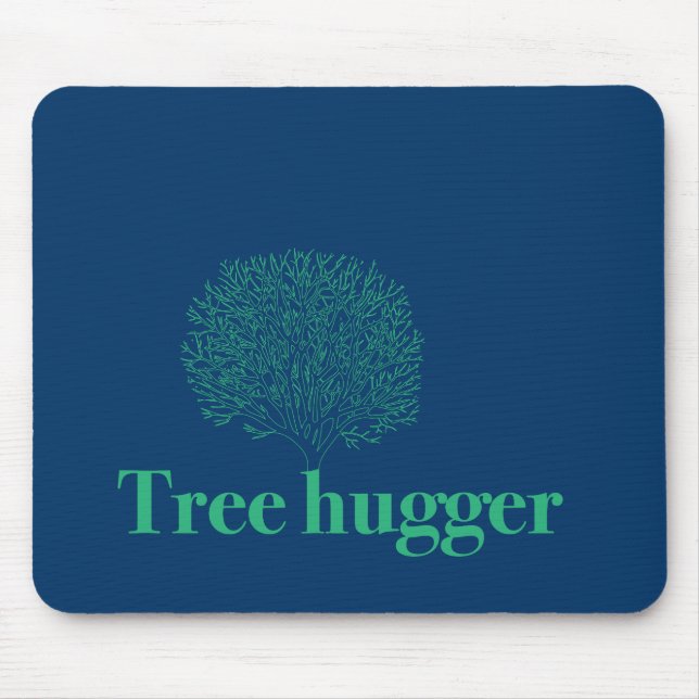 Baumhugger mit Baumdiagramm Mousepad (Vorne)
