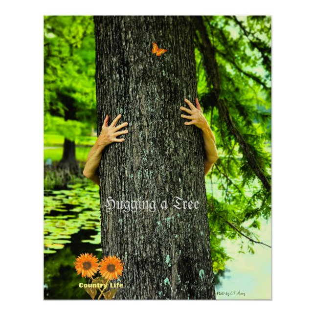 Baumhugging - Landleben Poster (Vorderseite)