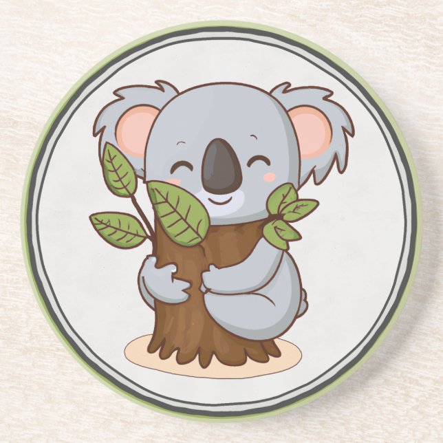 Baumhugginger Koalagebär Getränkeuntersetzer (Vorne)