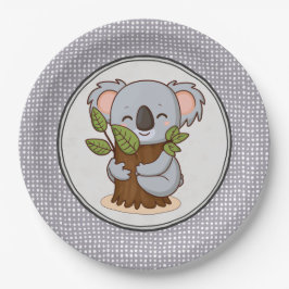 Baumhuggingkaolbär Pappteller