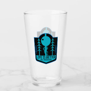 Baumhütten zurück zur Schule Glas