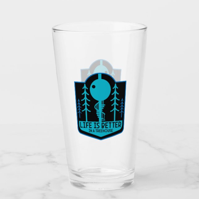Baumhütten zurück zur Schule Glas (Vorderseite)