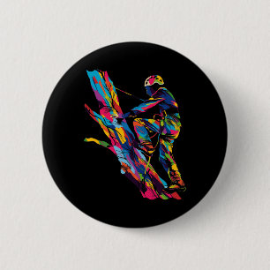 Baumkletterer Arborist Popart - Uni-Erwachsene, Ku Button