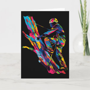 Baumkletterer Arborist Popart - Uni-Erwachsene, Ku Karte