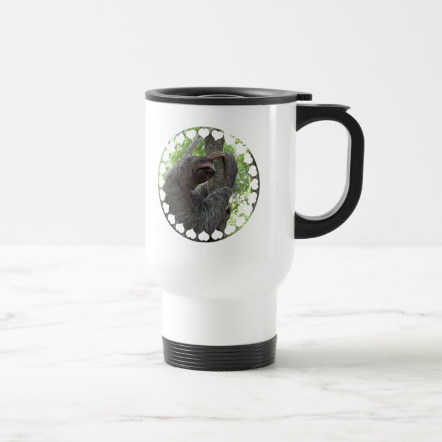 Baumkletternde Sloth-Reise-Tasse Reisebecher (Rechts)