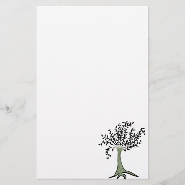Baumkopie Briefpapier (Vorderseite)