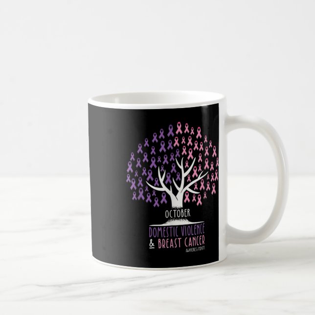 Baumkrebs und häusliche Gewalt Kaffeetasse (Rechts)