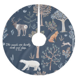 Baumkronen für Waldtiere Polyester Weihnachtsbaumdecke