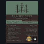 Baumlogo - Baumchirurg - Arborist Flyer<br><div class="desc">Tree Logo - Tree Chirurg - Arborist Advertising Flyer durch den Business Card Store.</div>