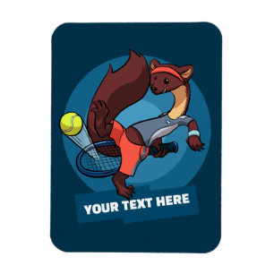 Baummarder Fügen Sie Ihren Text hinzu Tennis Trick Magnet