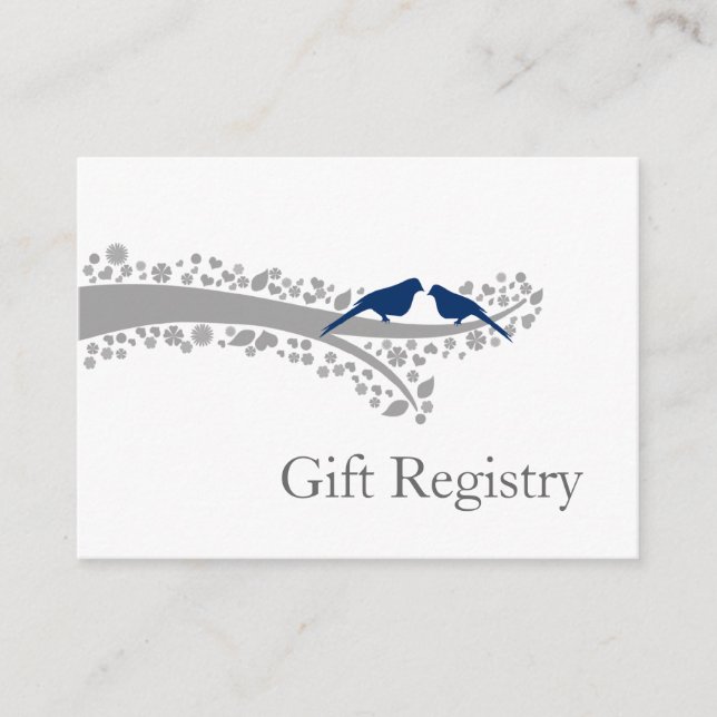 Baummarinebirds - Gift Registry Cards Begleitkarte (Vorderseite)