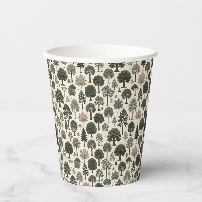Baummuster Pappbecher (Vorderseite)