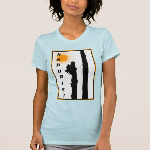 Baumpfleger T-Shirt: Aufgehende Sonne Silhouette K T-Shirt