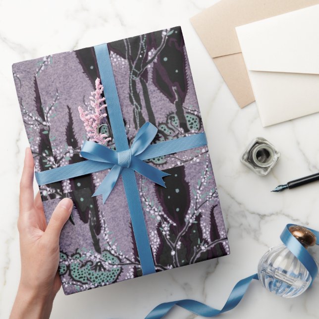 Baumpochoir-Muster orientalisch Samarkande Geschenkpapier (Schenken)