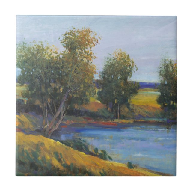 Baumreflektion II Fliese (Vorderseite)