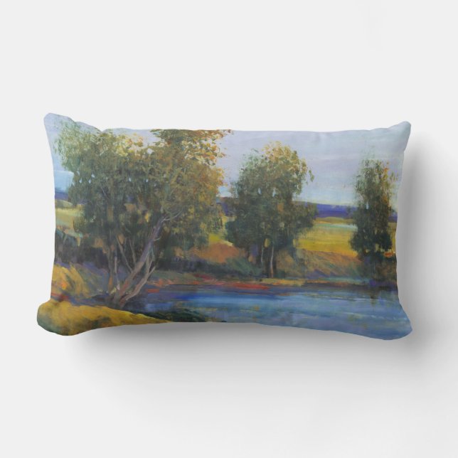 Baumreflektion II Lendenkissen (Vorderseite)