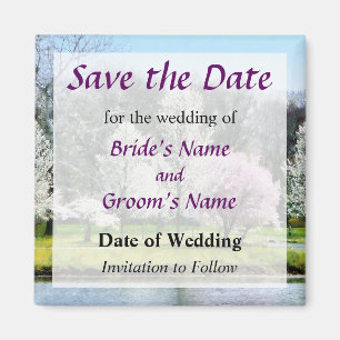 Baumreihe Save the Date Magnet