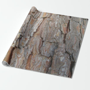 Baumrinde Herbstmuster Geschenkpapier