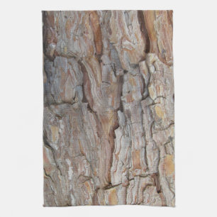 Baumrinde Herbstmuster Geschirrtuch