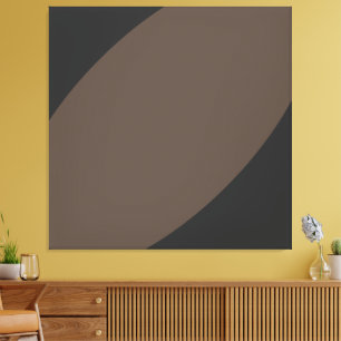 Baumrinde. Rich Dark Gray Soft Brown Curves Leinwanddruck