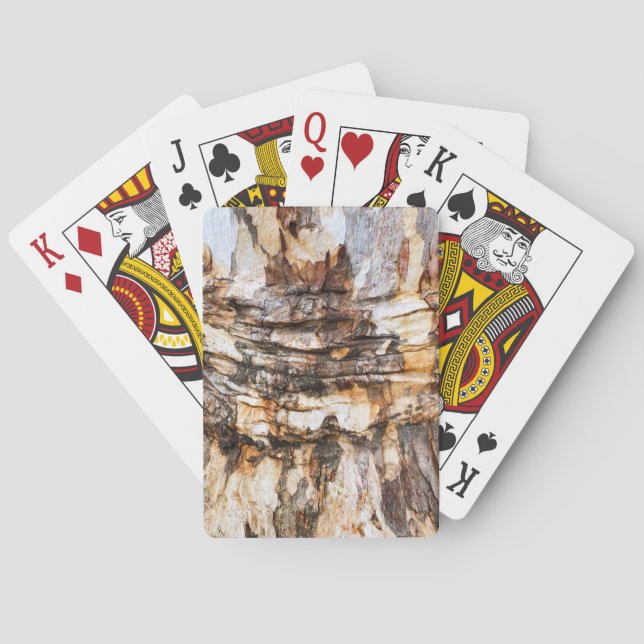 Baumrindenstruktur Spielkarten (Rückseite)