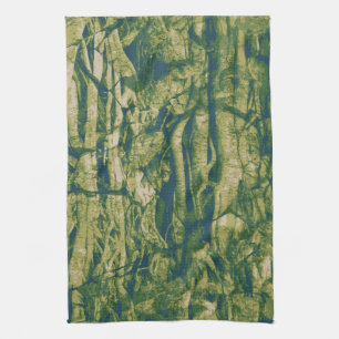 Baumrindetarnungsmuster Geschirrtuch
