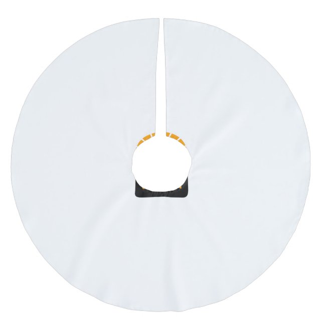 Baumrock (gebürstetes Polyester) Polyester Weihnachtsbaumdecke (Vorderseite)