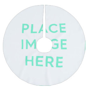 Baumrock, gebürstetes Polyester Weihnachtsbaumdecke