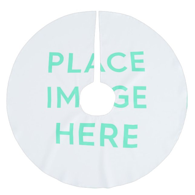 Baumrock, gebürstetes Polyester Weihnachtsbaumdecke (Vorderseite)