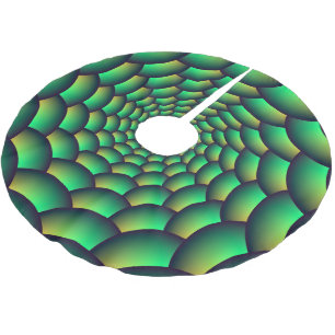 Baumrock Green Ball Spiral Tunnel Polyester Weihnachtsbaumdecke