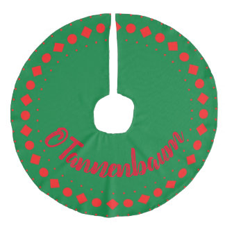 Baumrock, O Tannenbaum, Weihnachten Leinenimitat Weihnachtsbaumdecke