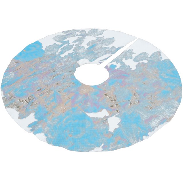 Baumrock Polyester Weihnachtsbaumdecke (Schrägansicht)