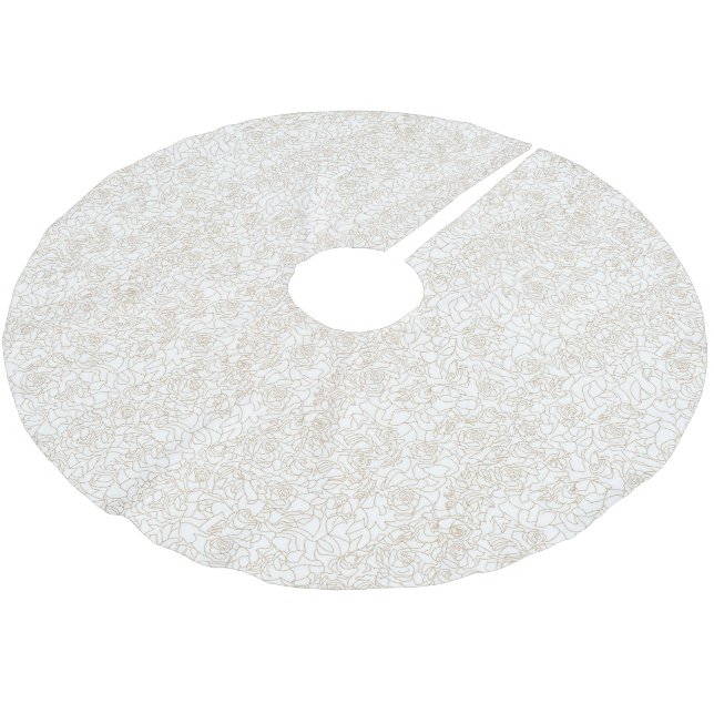 Baumrock Polyester Weihnachtsbaumdecke (Schrägansicht)