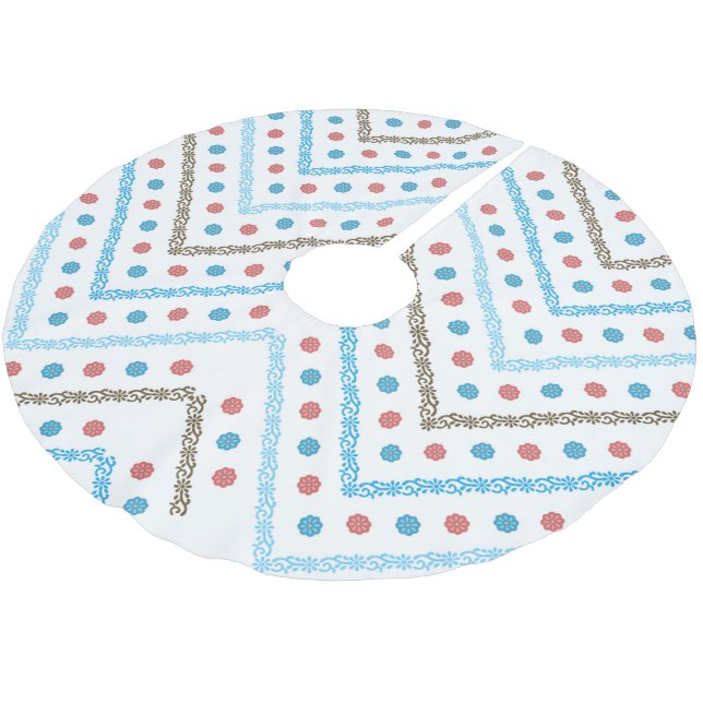 Baumrock Polyester Weihnachtsbaumdecke (Schrägansicht)