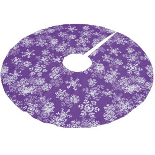 Baumrock-Schneeflocken Polyester Weihnachtsbaumdecke