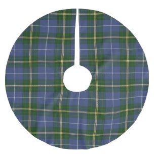 Baumrock Weihnachtsneuschottlandtartan Polyester Weihnachtsbaumdecke