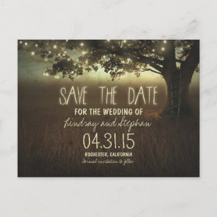 Baumromantik Save the Date Postkarte