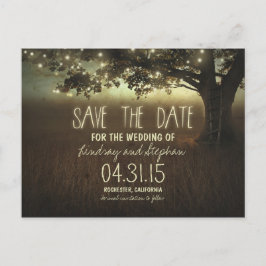 Baumromantik Save the Date Postkarte