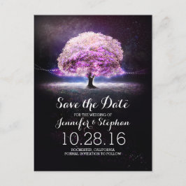 Baumromantik Save the Date Postkarte