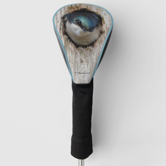 Baumschlucken in einer Nestbox Golf Headcover (Vorderseite)