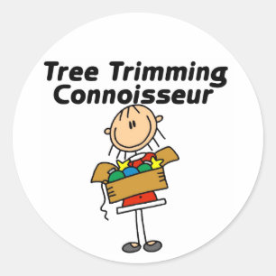 Baumschmuck-Experte T-Shirts und Geschenke Runder Aufkleber